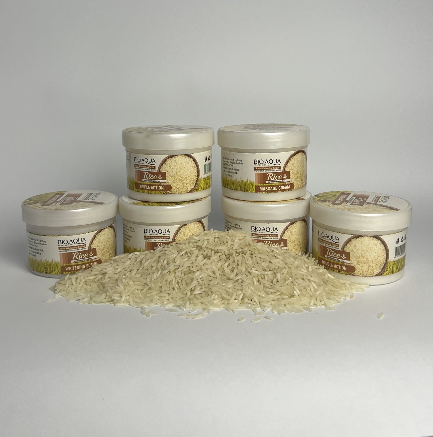BIO AQUA 6 Pcs ( rice whitening facial )