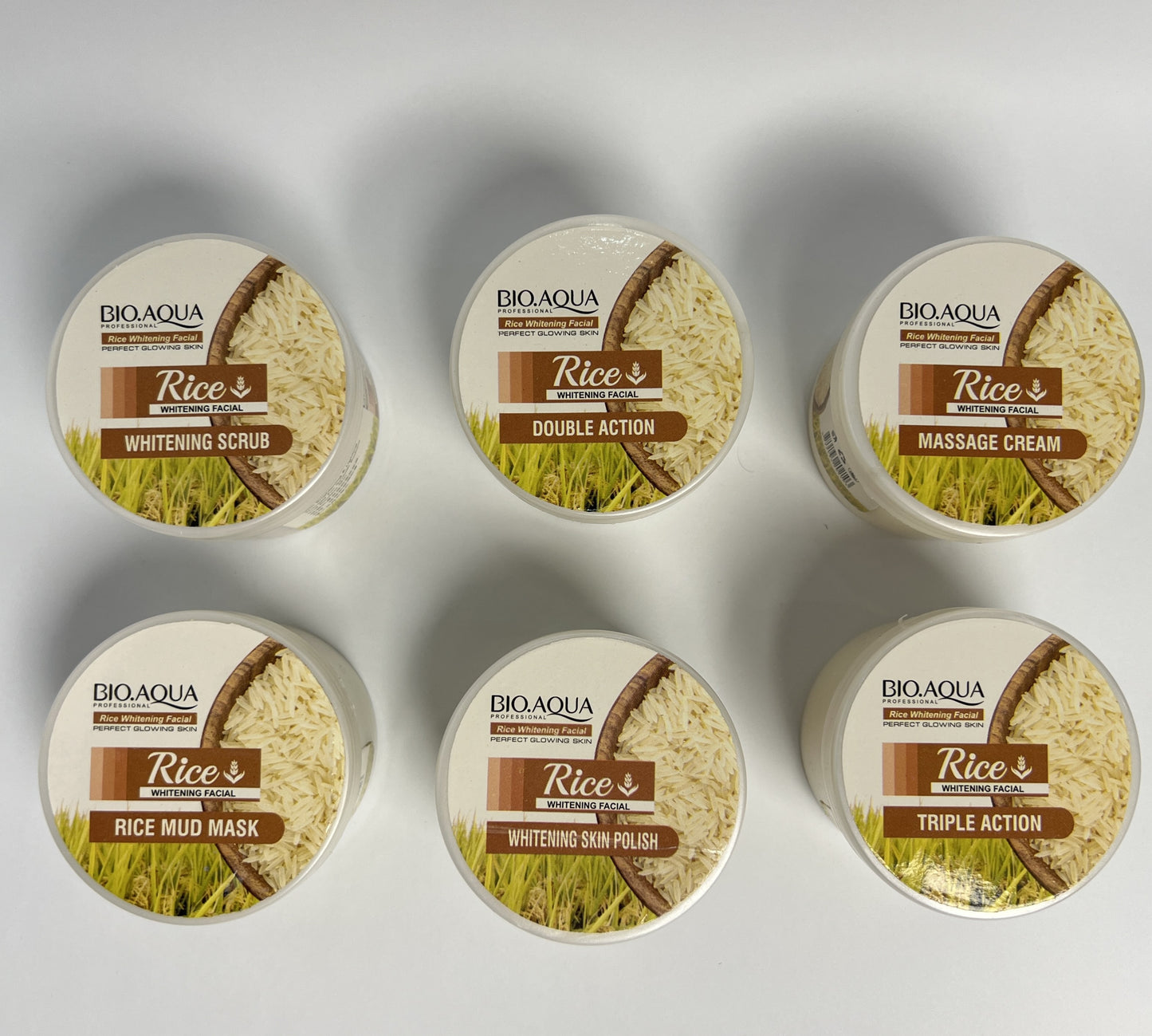 BIO AQUA 6 Pcs ( rice whitening facial )